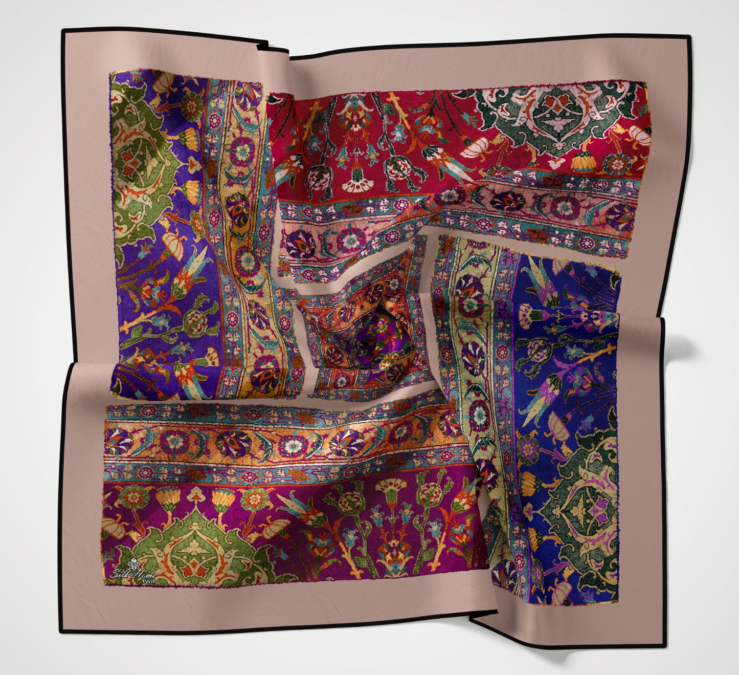Silkhome Twill Eşarp Etnik Desen
