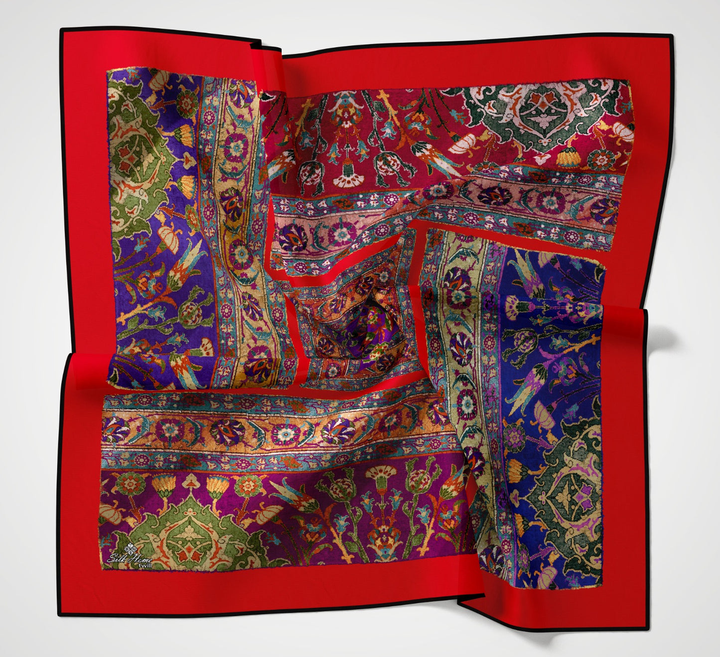 Silkhome Twill Eşarp Etnik Desen