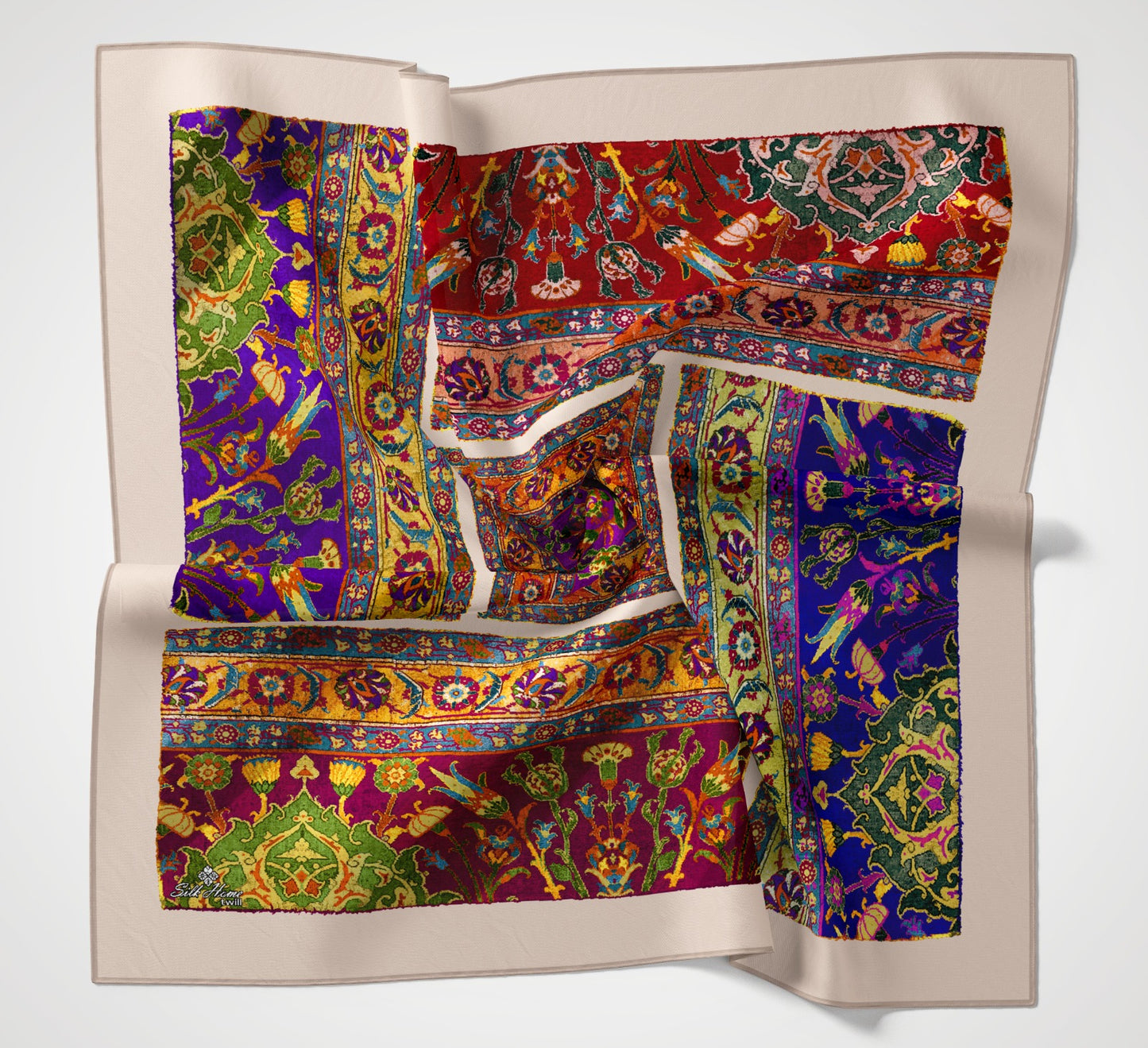 Silkhome Twill Eşarp Etnik Desen