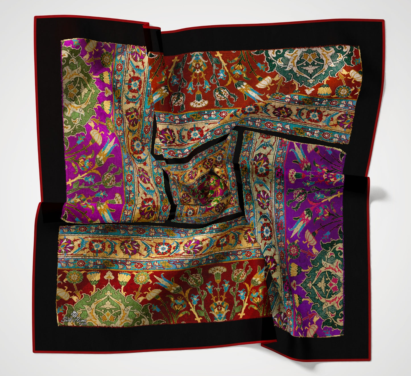 Silkhome Twill Eşarp Etnik Desen