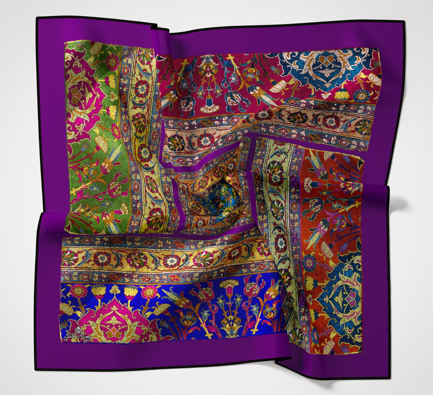 Silkhome Twill Eşarp Etnik Desen