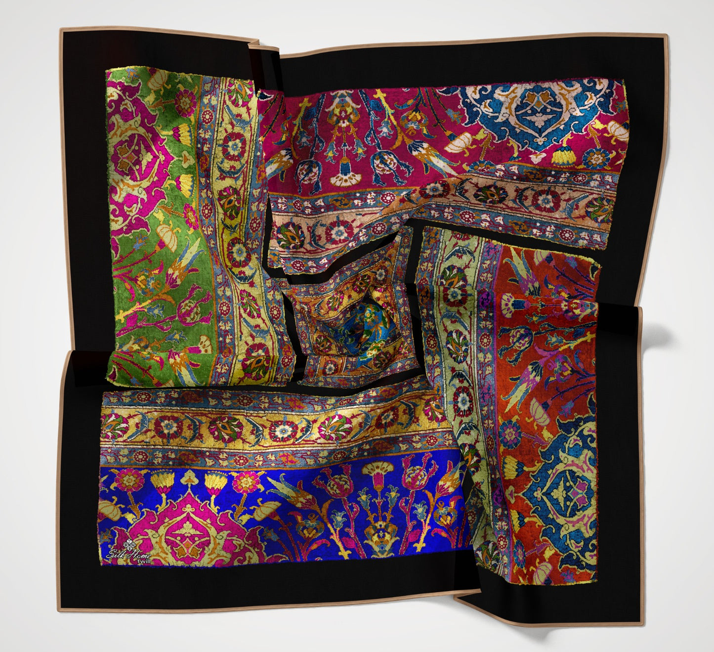 Silkhome Twill Eşarp Etnik Desen