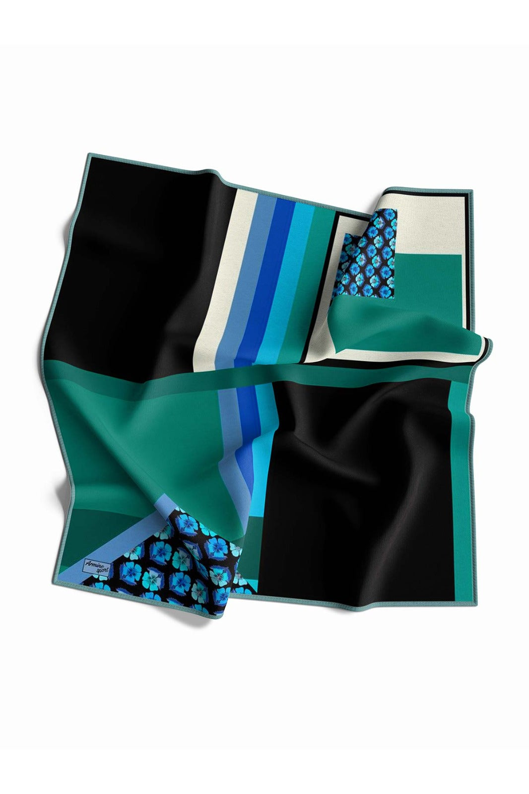 Armine Sport Twill Eşarp Geo Yonca Desen
