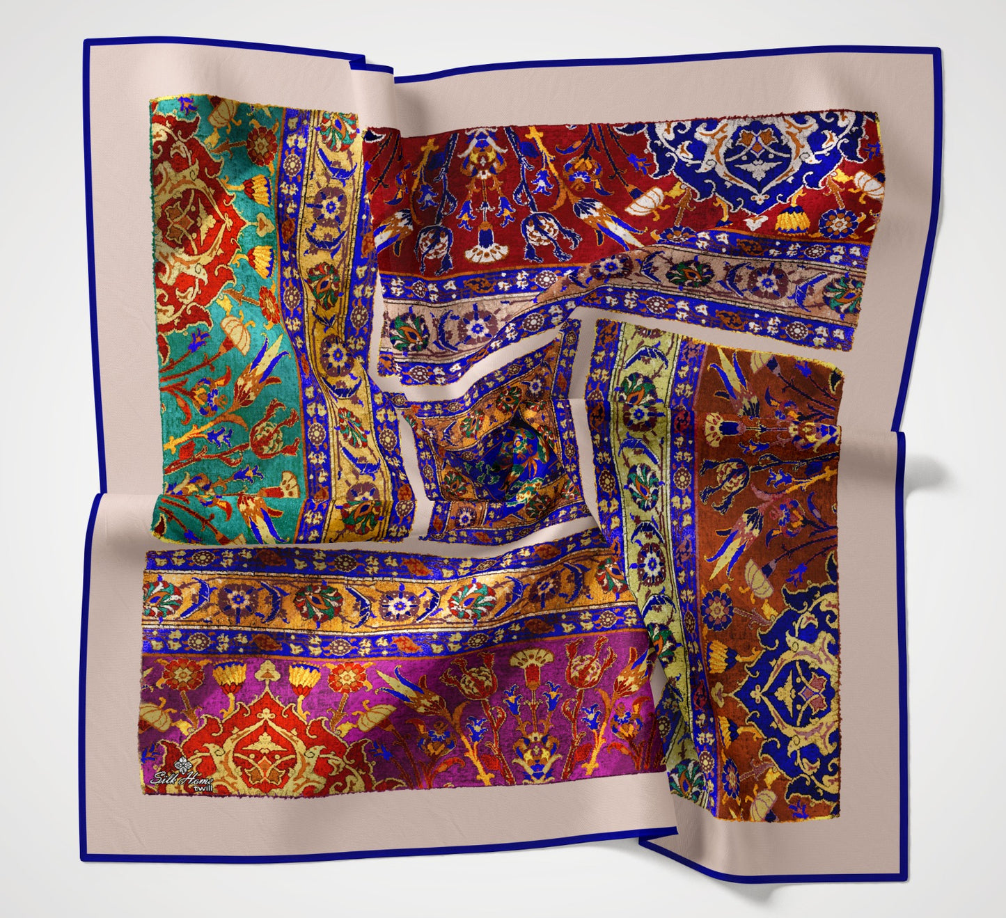 Silkhome Twill Eşarp Etnik Desen