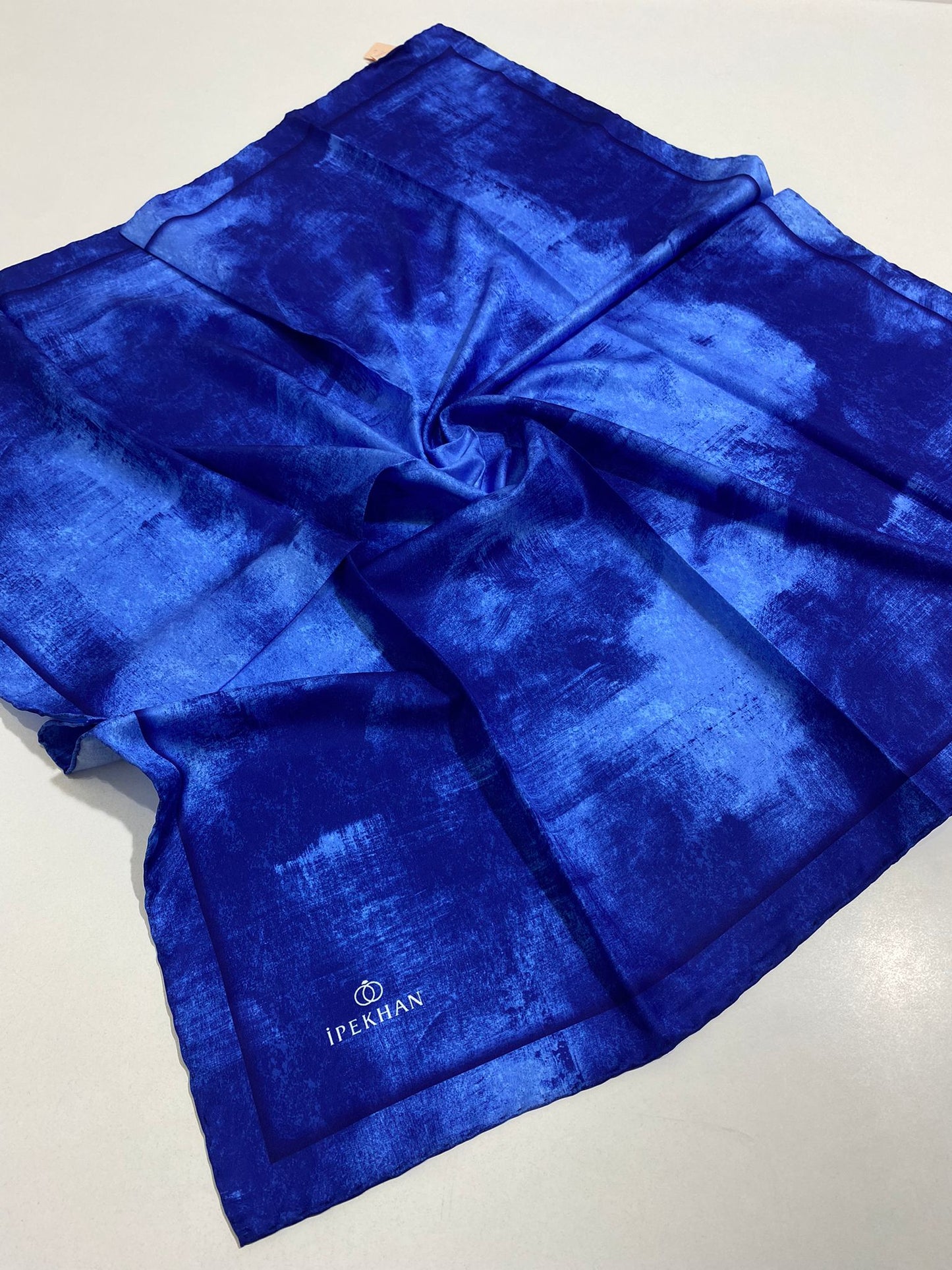 İpekhan Polyester Twill Eşarp Bulut Desen