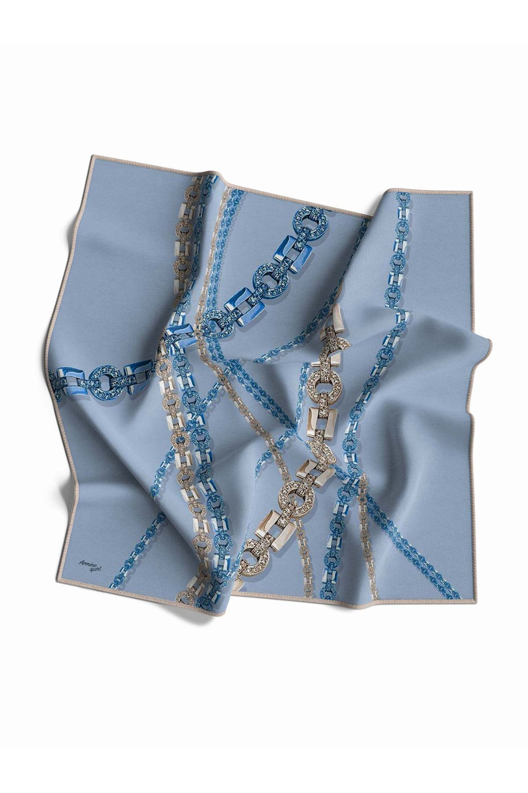 Armine Sport Twill Eşarp Zincir Detay Desen