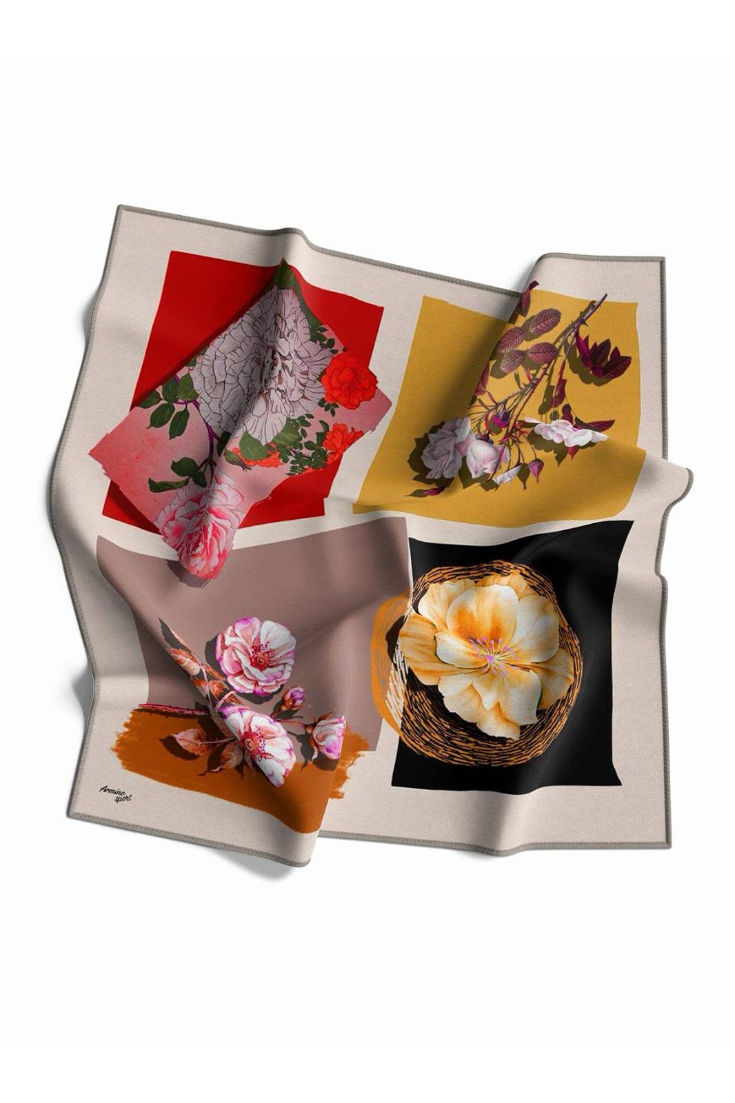 Armine Sport Twill Eşarp Gül Sepeti