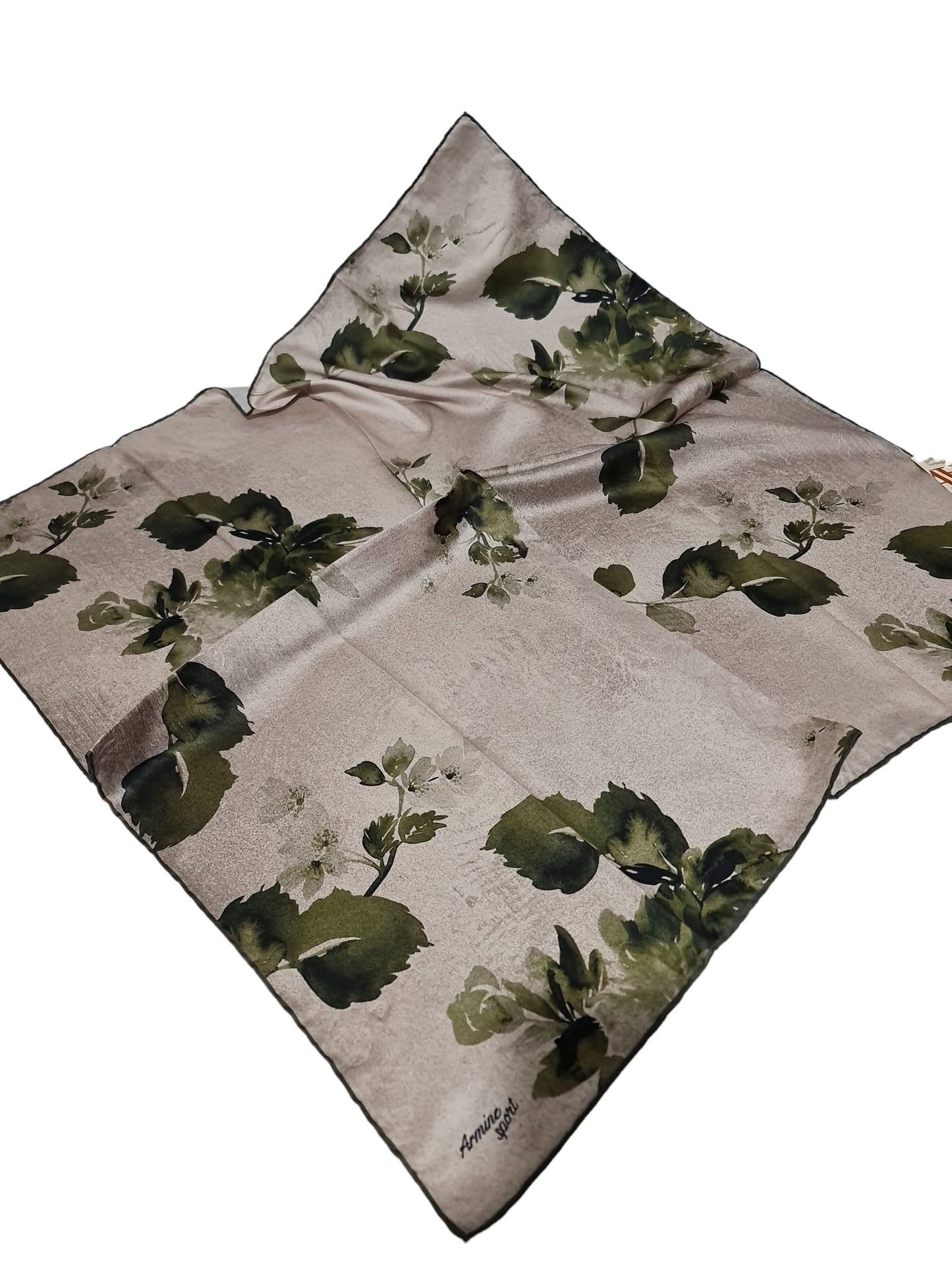 Armine Sport Twill Eşarp Gül Desen