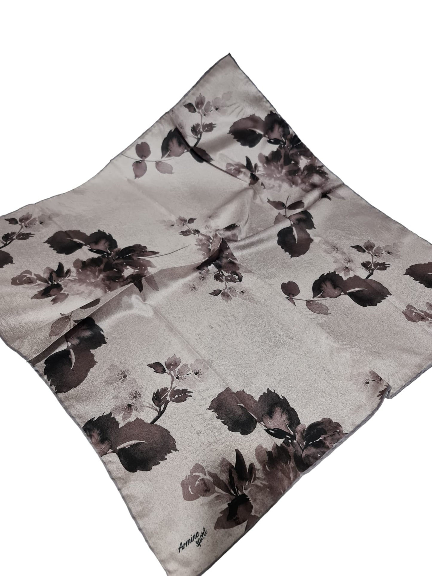 Armine Sport Twill Eşarp Gül Desen
