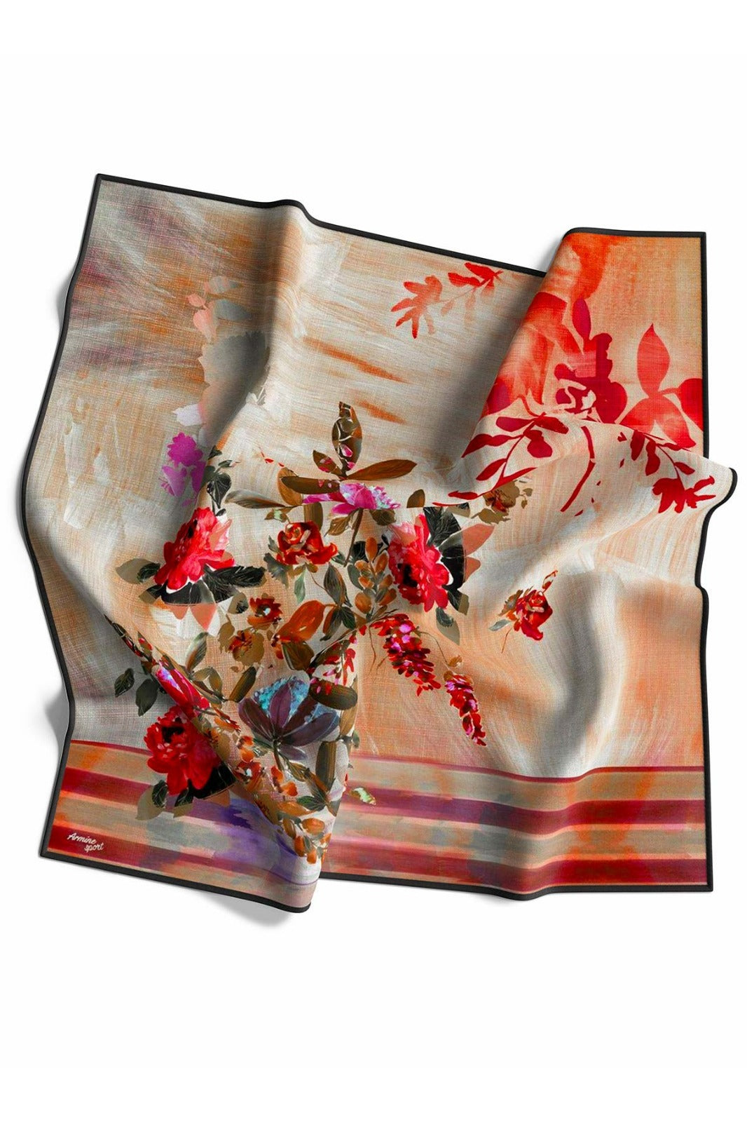 Armine Sport Twill Eşarp Çiçek Bahçesi