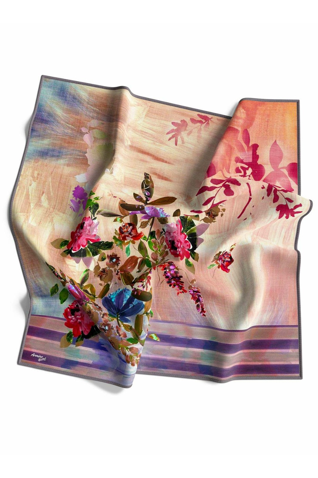 Armine Sport Twill Eşarp Çiçek Bahçesi