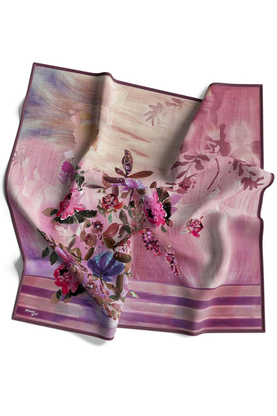 Armine Sport Twill Eşarp Çiçek Bahçesi