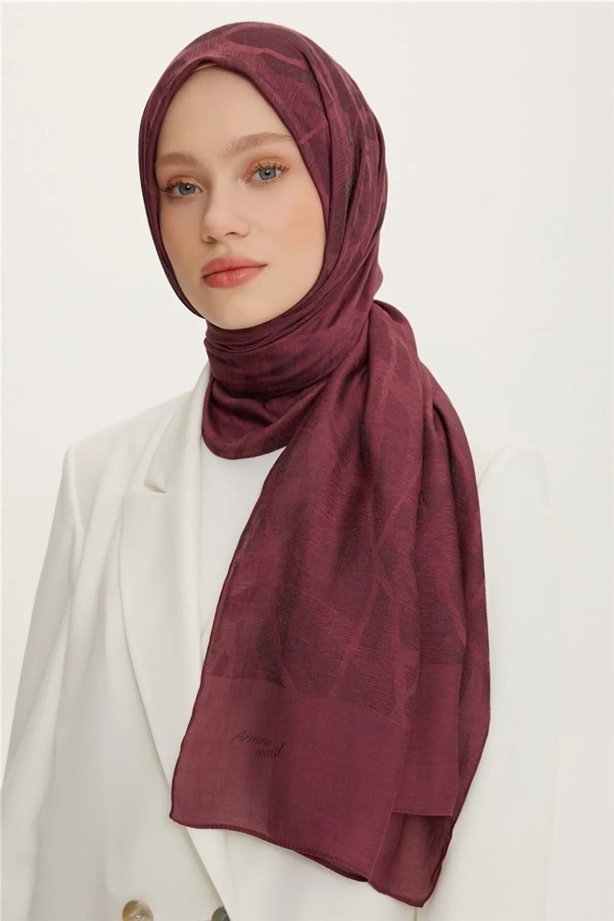 Armine Trend Alfa Şal Bordo