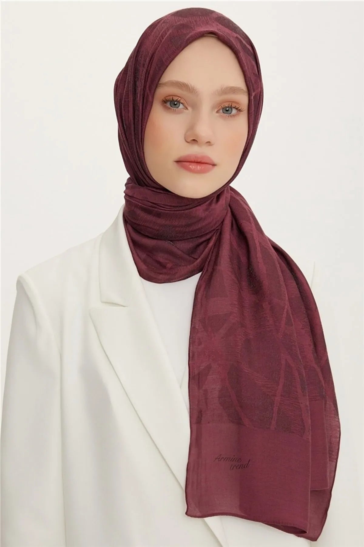 Armine Trend Alfa Şal Bordo
