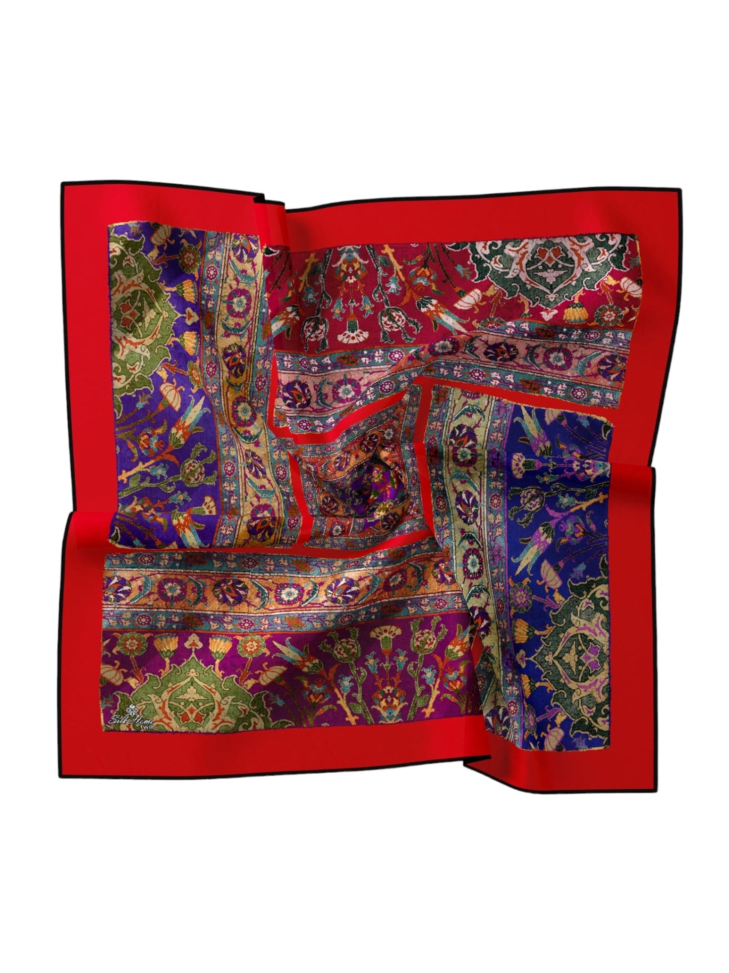 Silkhome Twill Eşarp Etnik Desen