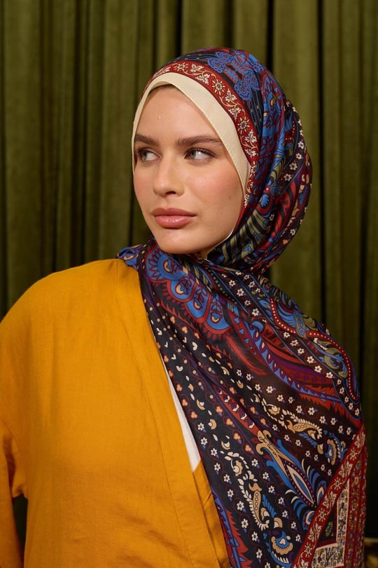 Soft Şal Acı Kahve Bordo