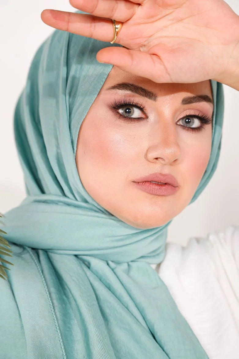 Harem Amor Organik %100 Pamuk Şal Mint Yeşili