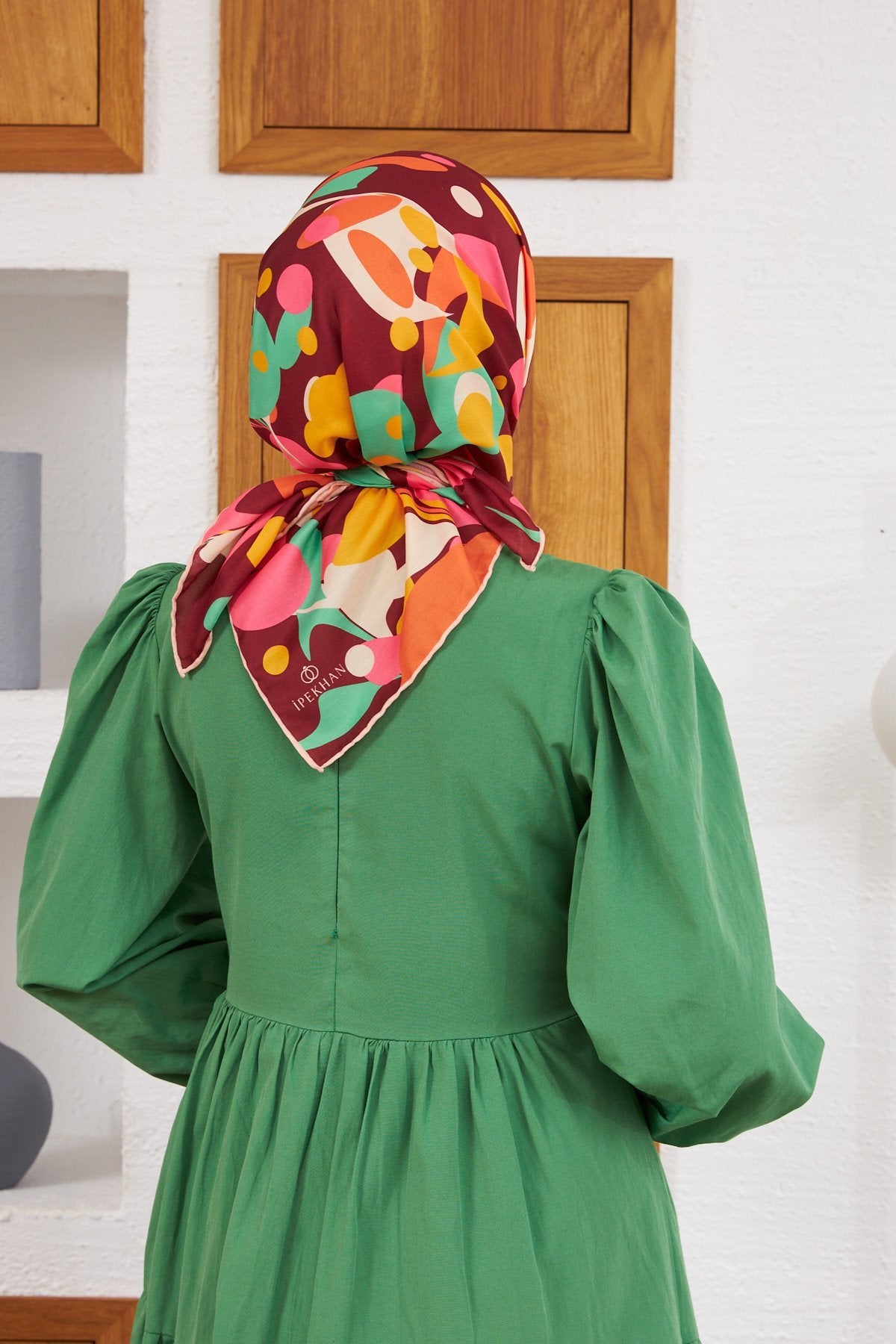 Nature Pearl Soft Eşarp Koyu Kızıl