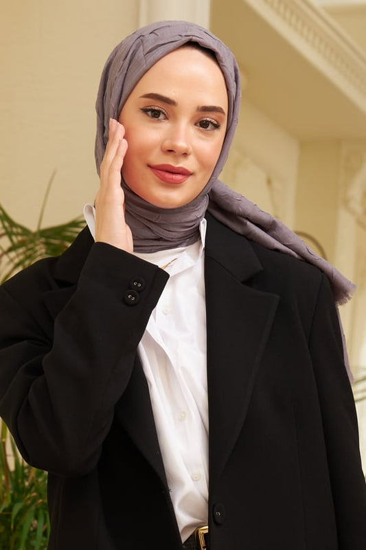 İpekhan Bambu Kraş Şal Füme