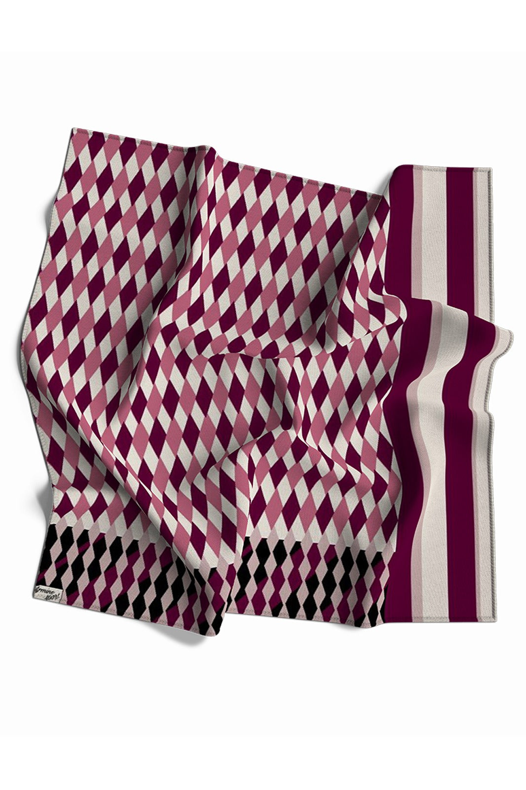 Armine Sport Twill Eşarp Cool Lime Desen
