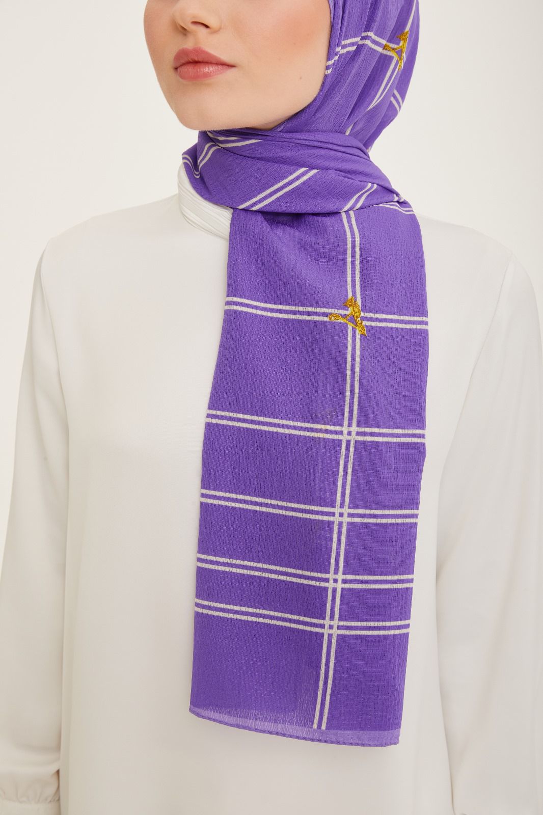 Armine Trend Esinti Şal Mor