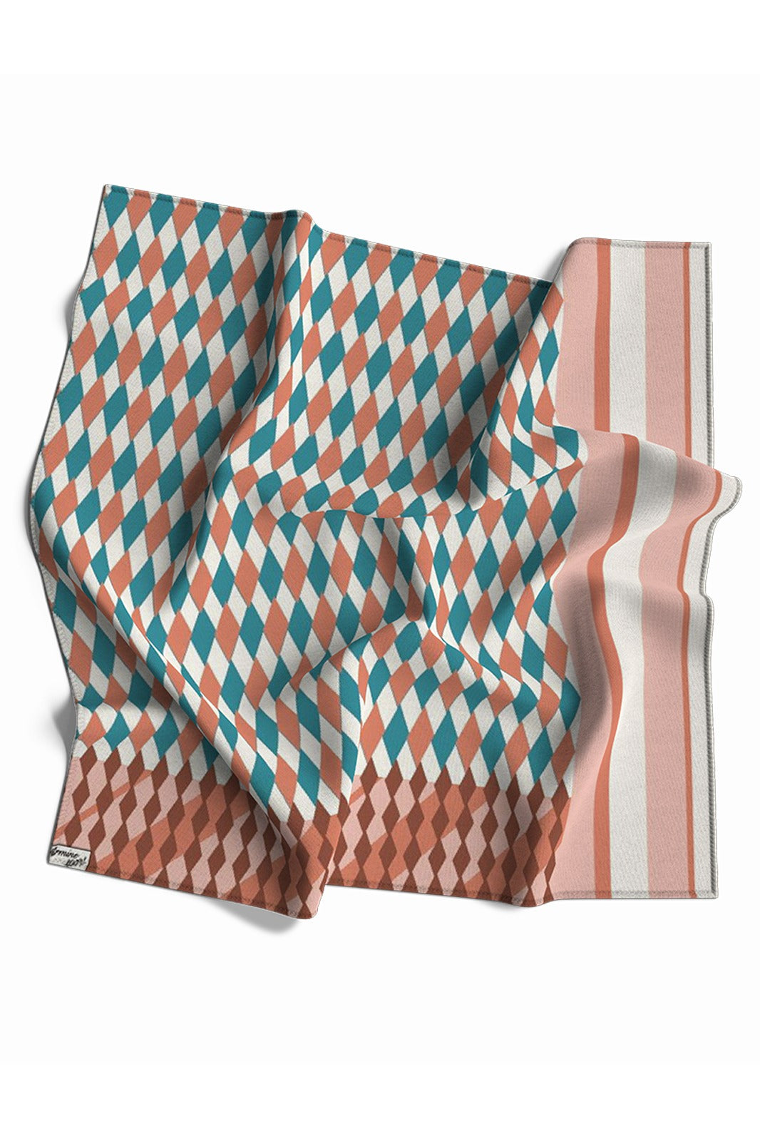 Armine Sport Twill Eşarp Cool Lime Desen