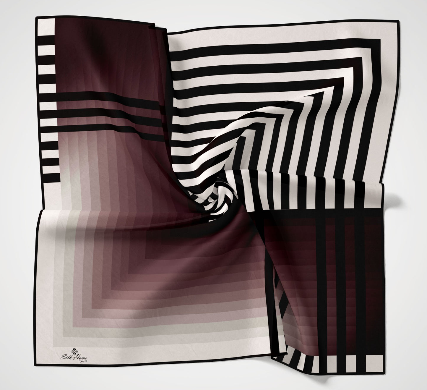 Silk Home Twill Eşarp Zebra Geçiş Desen