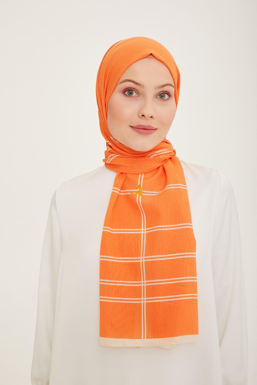 Armine Trend Esinti Şal Turuncu