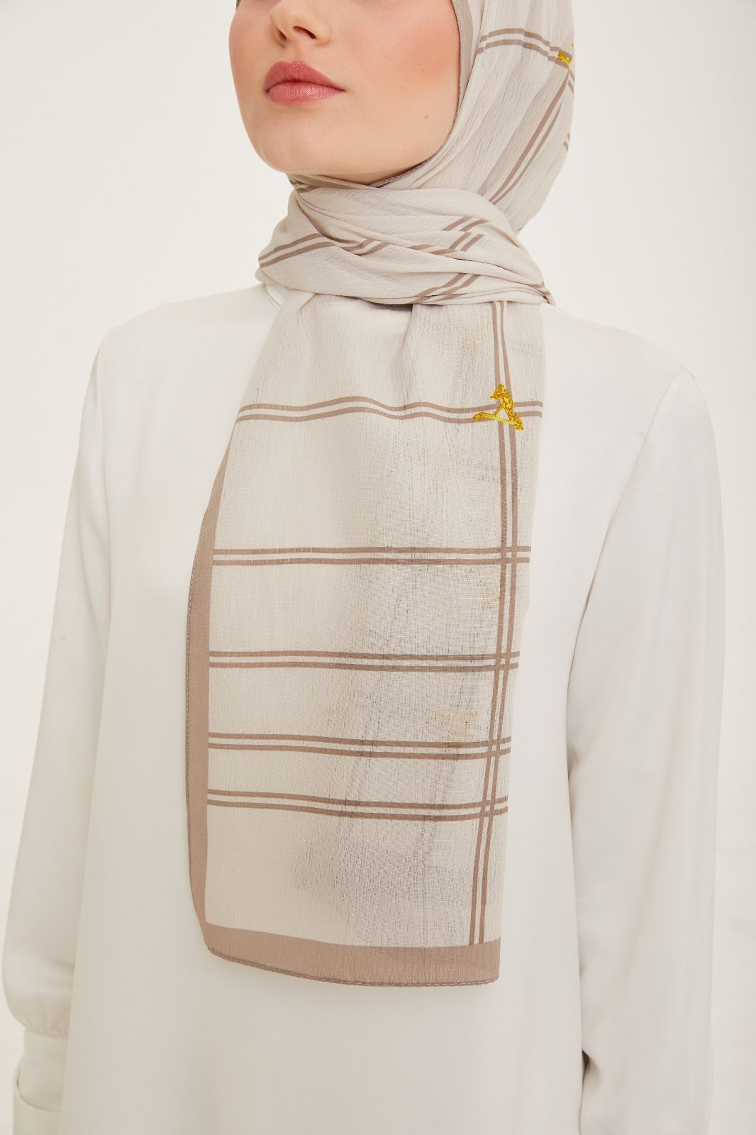 Armine Trend Esinti Şal Kahverengi