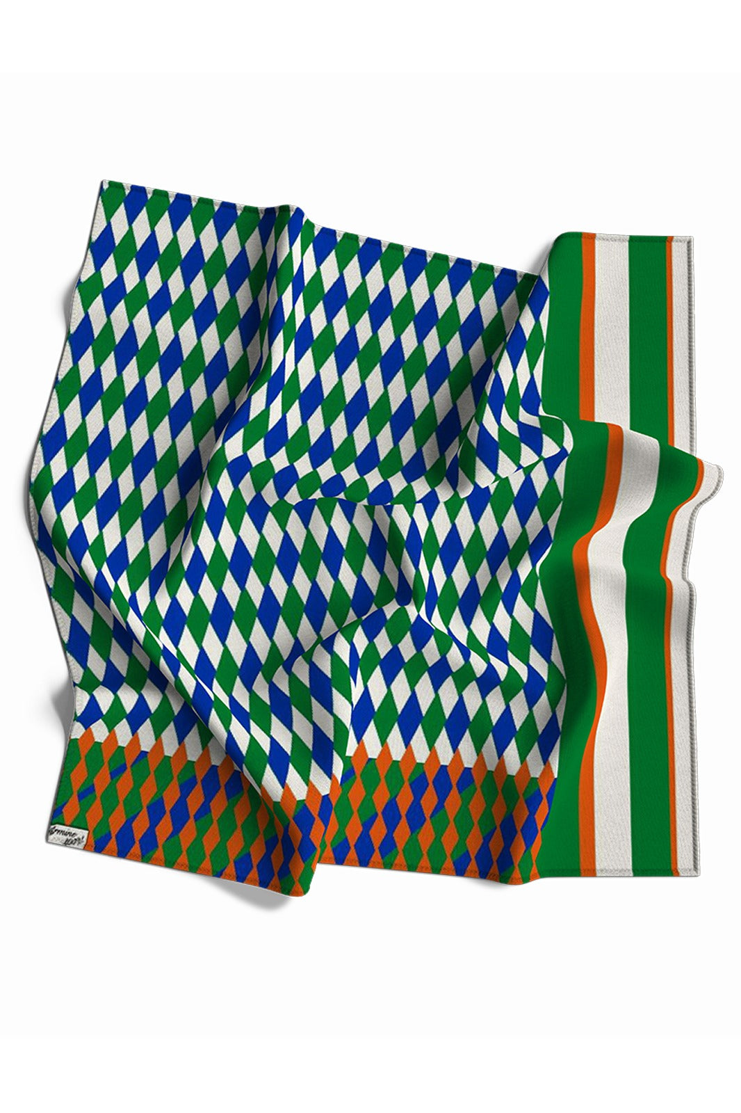 Armine Sport Twill Eşarp Cool Lime Desen