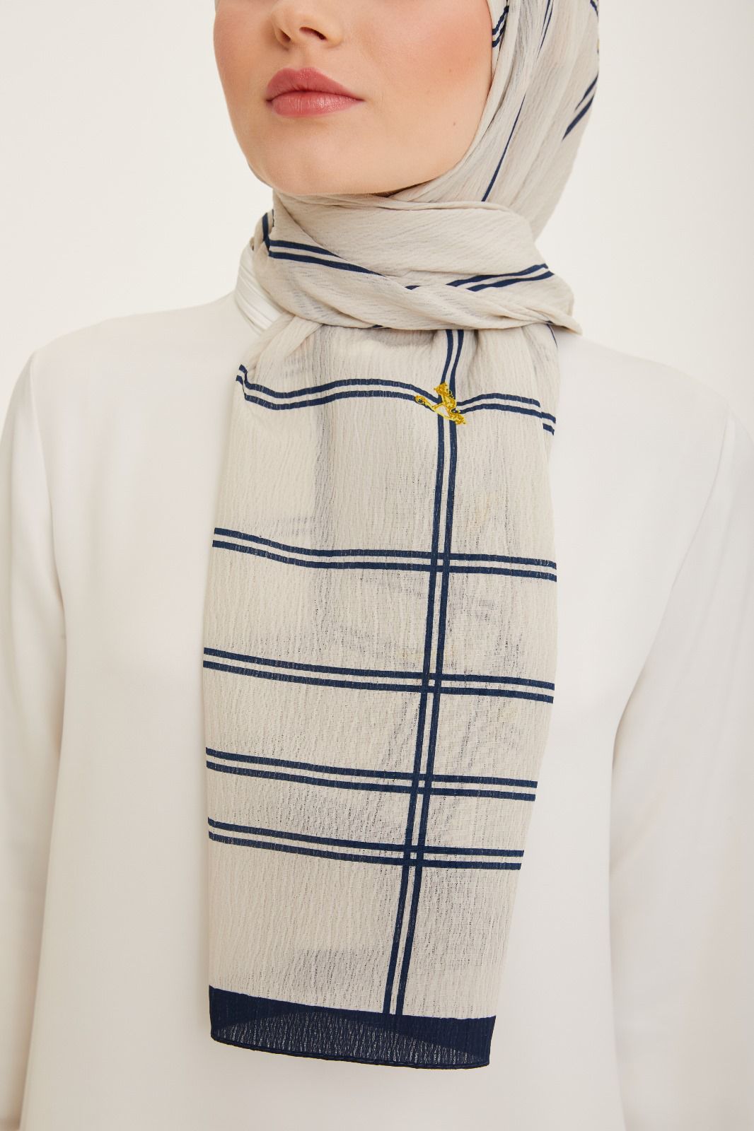 Armine Trend Esinti Şal Lacivert