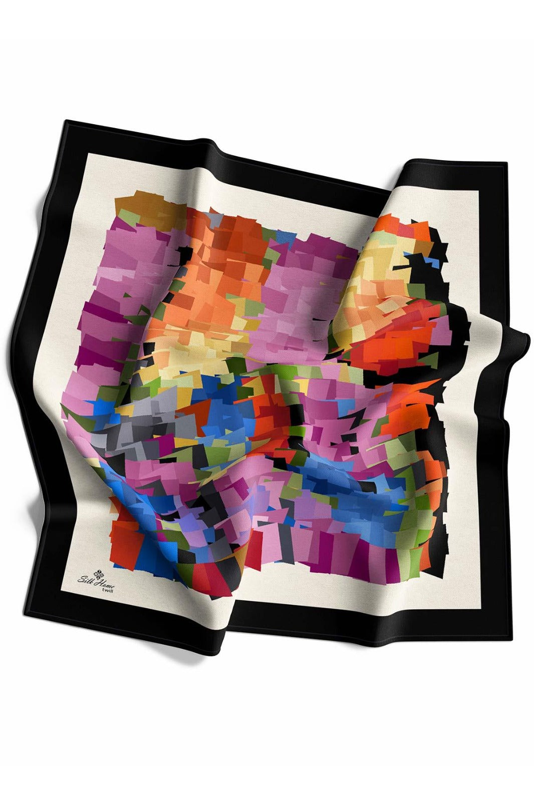 Silk Home Twill Eşarp Modernize Desen