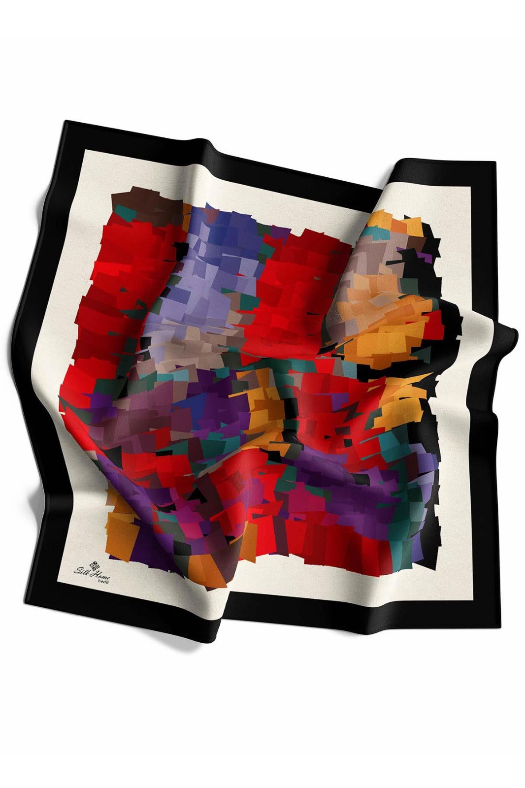 Silk Home Twill Eşarp Modernize Desen
