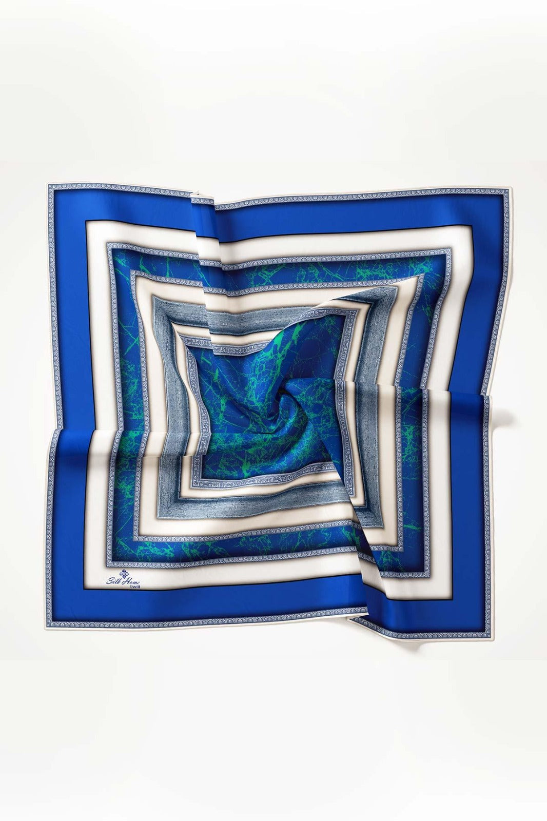 Silk Home Twill Eşarp Mavi Cümbüşü