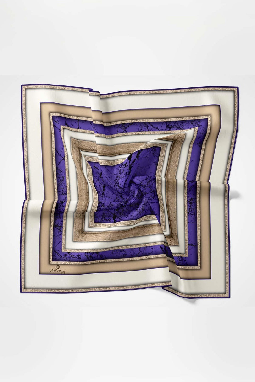 Silk Home Twill Eşarp Cümbüş Desen