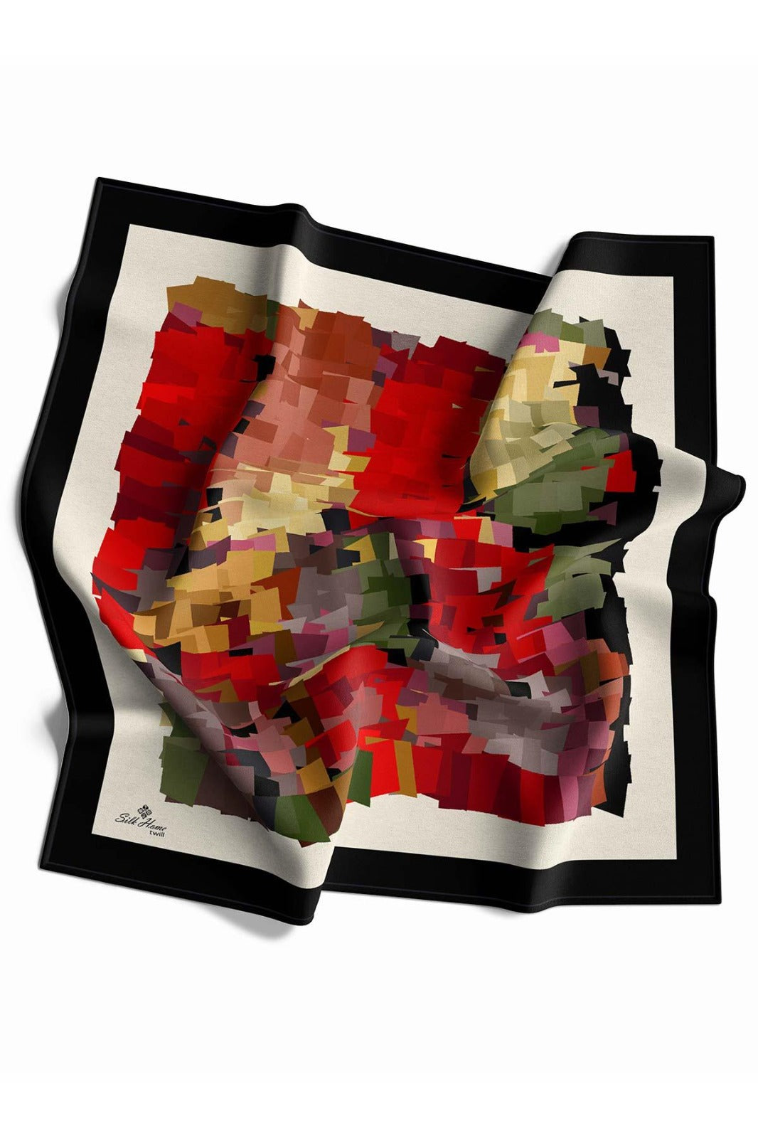 Silk Home Twill Eşarp Modernize Desen